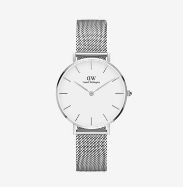 Daniel Wellington Petite Sterling Silver Watch Mesh
