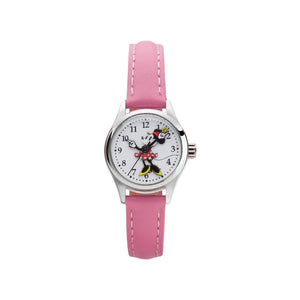 Disney Petite Minnie Mouse Pink Leather Watch 12mm