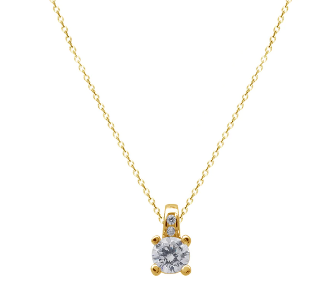 Gold Chain with Circular Diamante Design