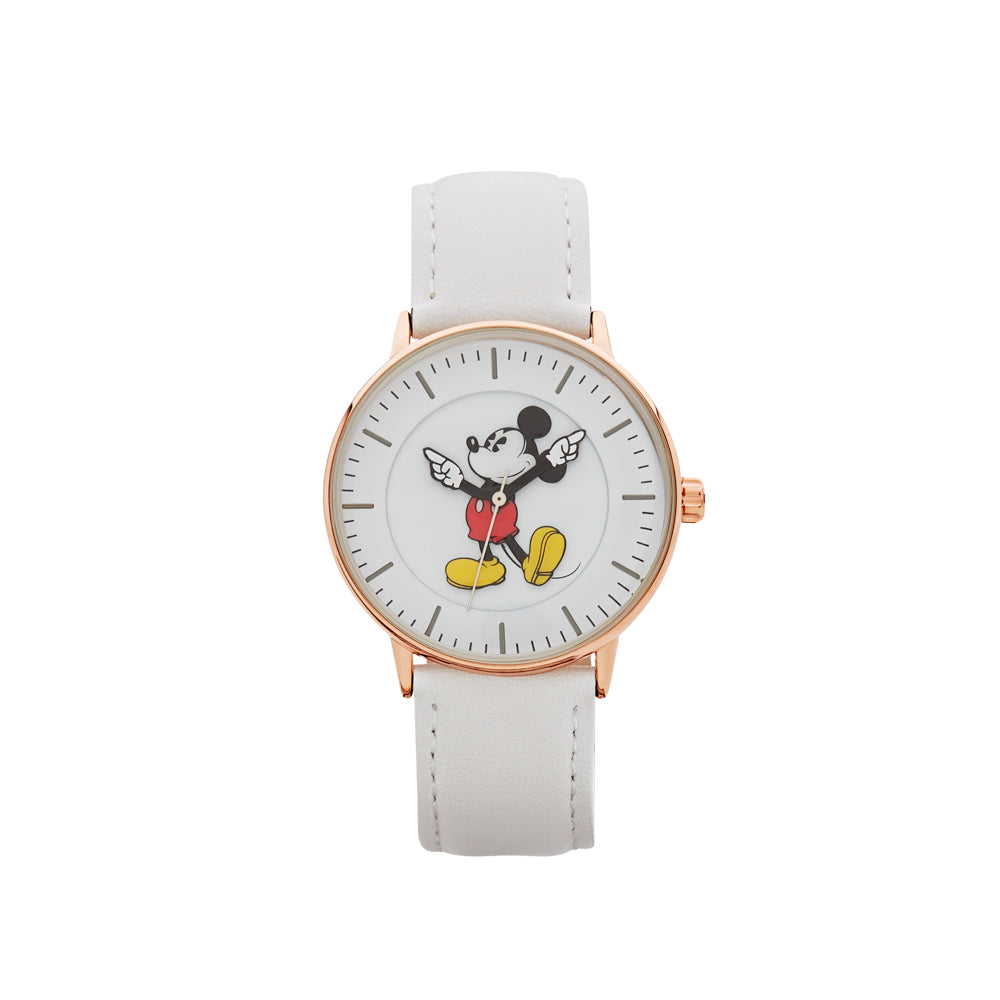 Disney Original Mickey Mouse collection Watch Rose gold White 20mm