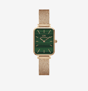 Daniel Wellington Quadro Pressed Melrose Watch - Rose Gold Mesh