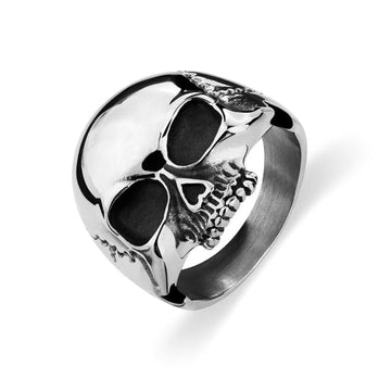 Silver Men's Skull Ring