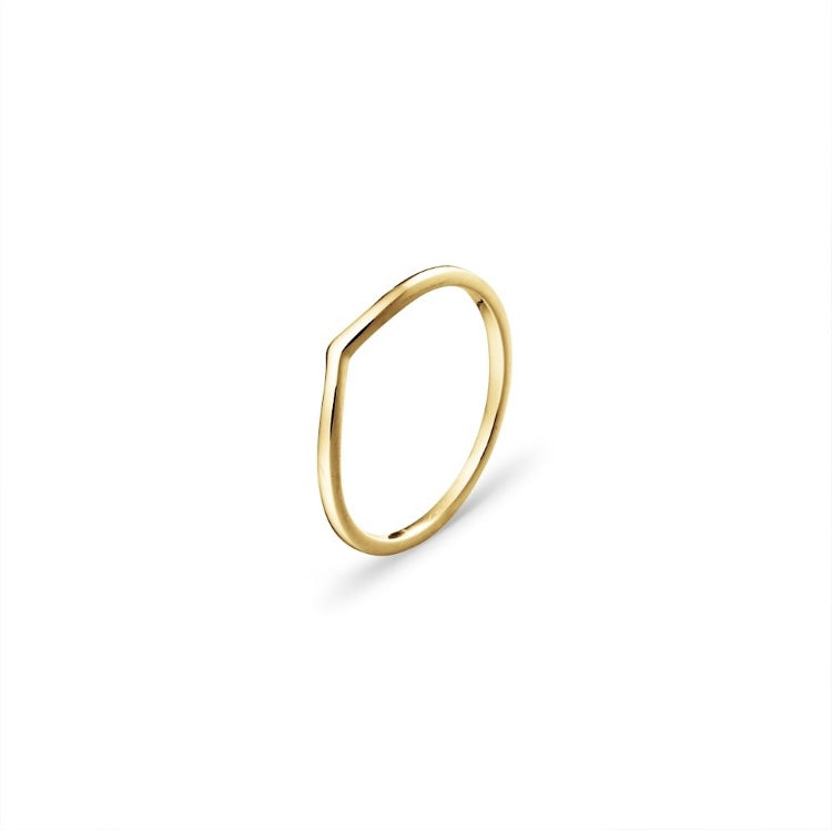 Gold fine peak ring