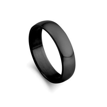 Blaze Black Band Men's Ring