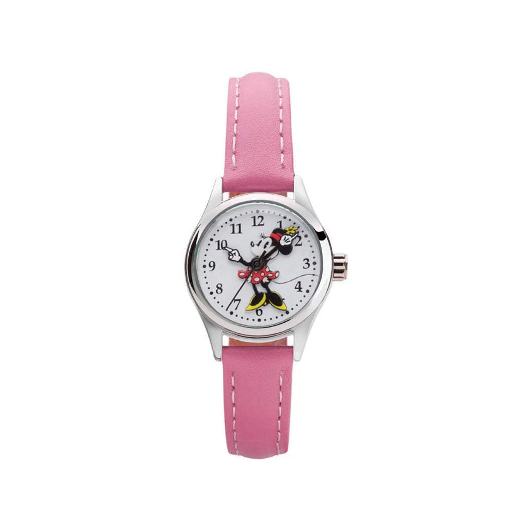Disney Petite Minnie Mouse Pink Leather Watch 12mm