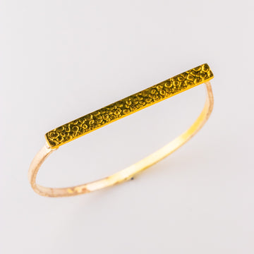 Textured two-toned Bangle